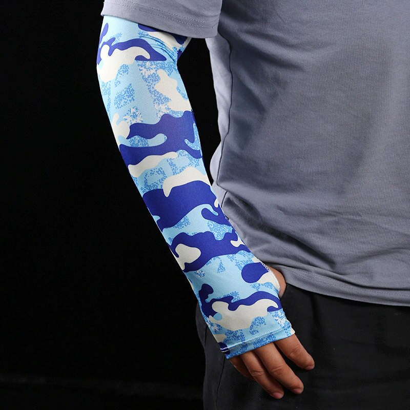 1 Pair Unisex Sports Arm Sleeves On Hand UV Protection Elbow Cuff Cover Cycling Bike Run Basketball Fishing Cool Arm Sleeves Men: Ivory