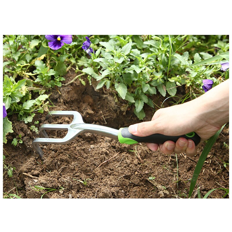 Håndlugeværktøj alu-legering gaffel skovl rive ukrudtsmaskine omplantning graveværktøj haveplanteværktøj  fp8