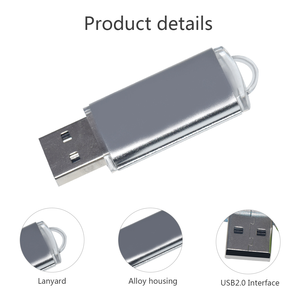 Metal USB Flash Drive 8GB 16GB 32GB 64GB 128GB Pen Drive 8 16 32 64 128 GB Pendrive Memory Stick Drives U Disk 2.0 Waterproof