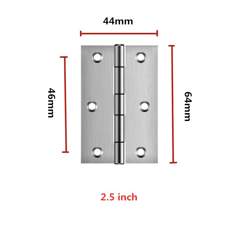 ，304 stainless steel hinge 1/2/3/4 inch cabinet door window wooden door hinge: 40x50mm
