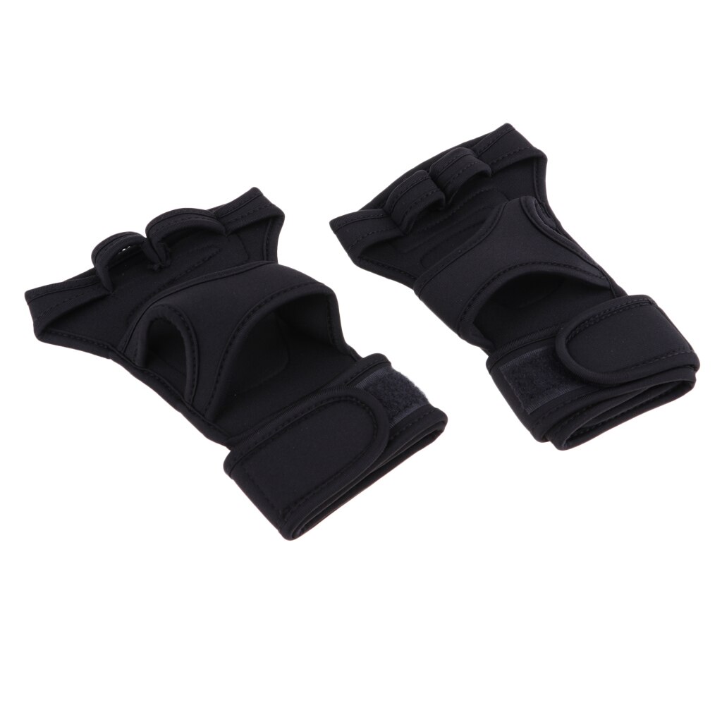 Unisex Adjustable Fitness Gloves Wrist Support Wraps Weight Lifting Hooks Sports Training Gym Grips Gloves