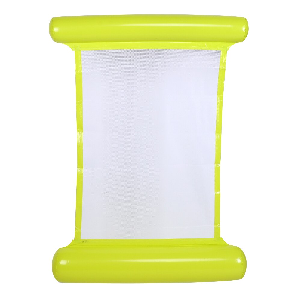 Bed Pool Party Portable Floating Inflatable Water Bed Foldable Hammock Swimming Pool Floating Chair: Yellow