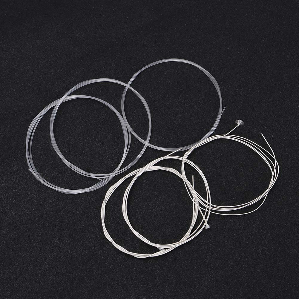 Acoustic Guitar 6 pcs/set steel Strings Gauge Set of Wooden guitar Guitar Strings Classical silver plating color