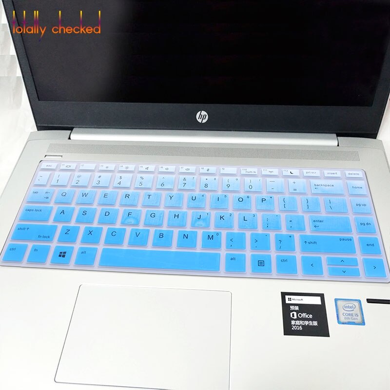 Laptop tangentbord skyddande tangentbordsskydd 13 14 tum för hp probook 440 430 640 g4 g5 notebook pc: Fadeblue