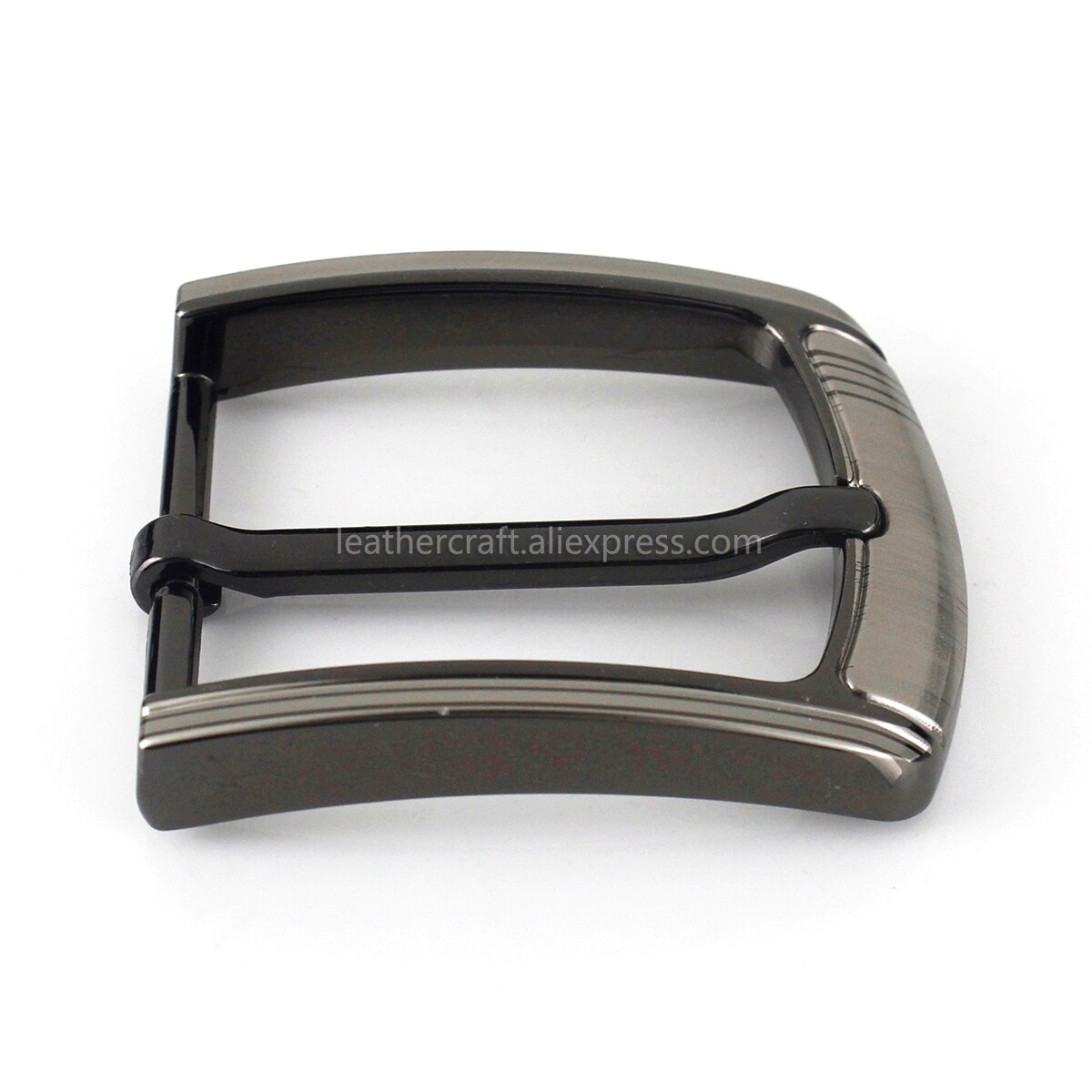 Hebilla de Metal de 40mm para cinturón de medio centro, hebilla de media barra, brida de cinturón de cuero, accesorios de cinturón de arnés Halter aptos para 37mm-39mm 1 Uds.