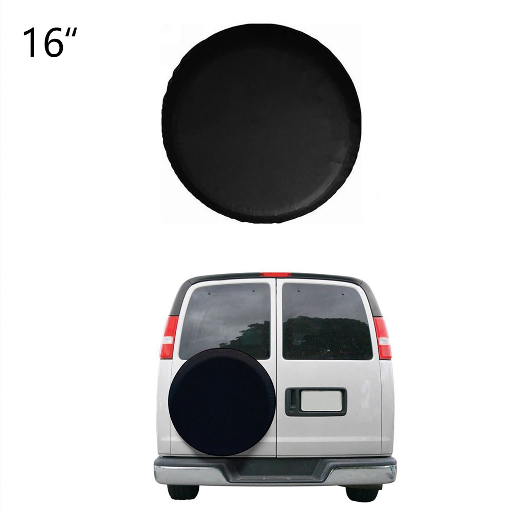 Universele Voor 16 Zwart Spare Tire Wheel Cover Soft Protector Case