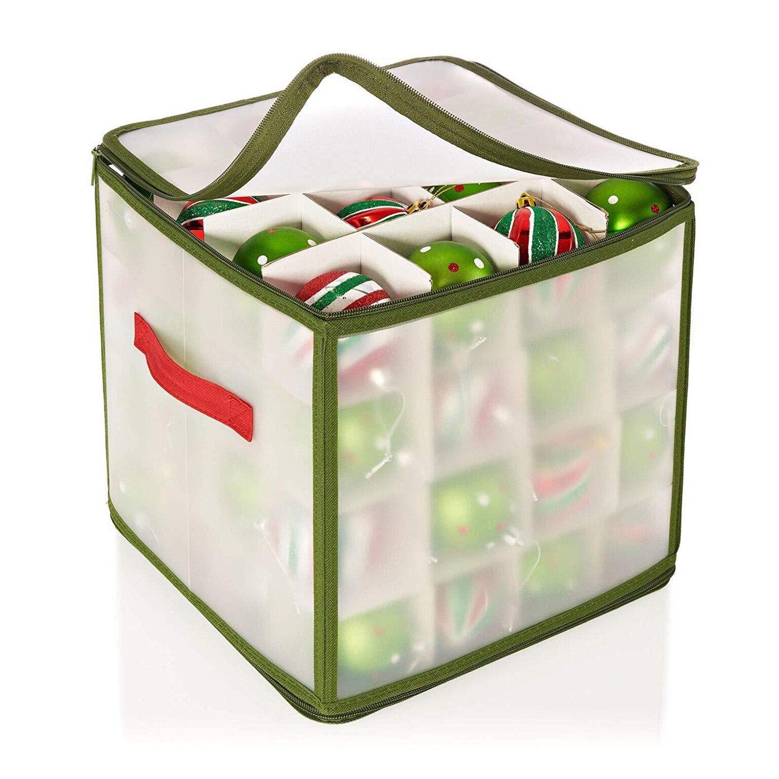 64 boîte de rangement de boules noël arbre de noël décoration organisateur boules décor sac boule diviseur de stockage # T2G: Default Title