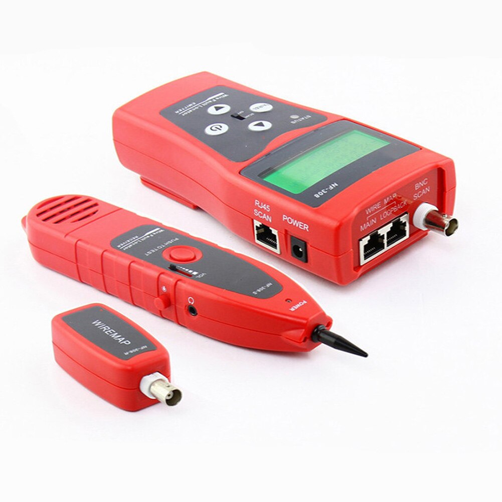 RJ45 Open Jumper Wire 5E 6E Portable Length Test Coaxial Electrical Instruments Network Cable Tester Handheld Measuring Tools