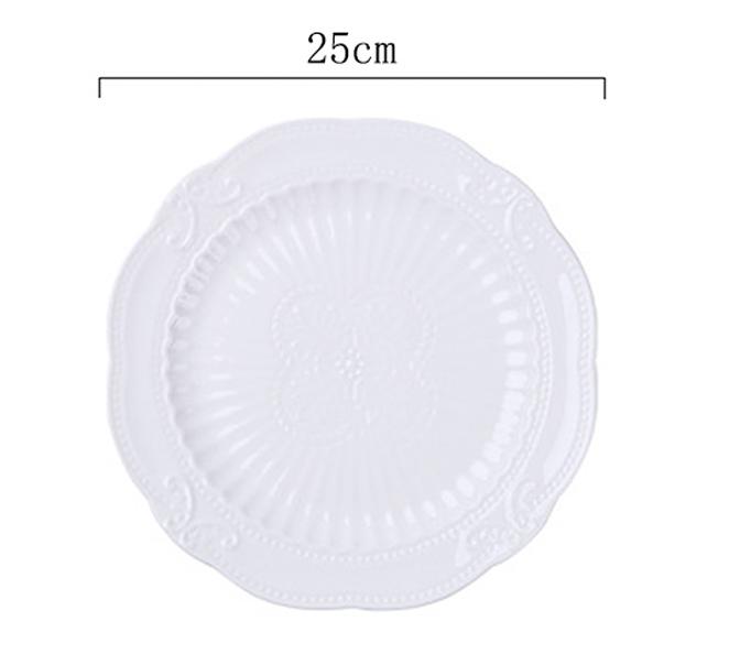 European Multilayer Dessert Cake Stand Cake Plate Dessert Fruit Tray Afternoon Tea Three-tier Cake Stand European multilayer: plate  E