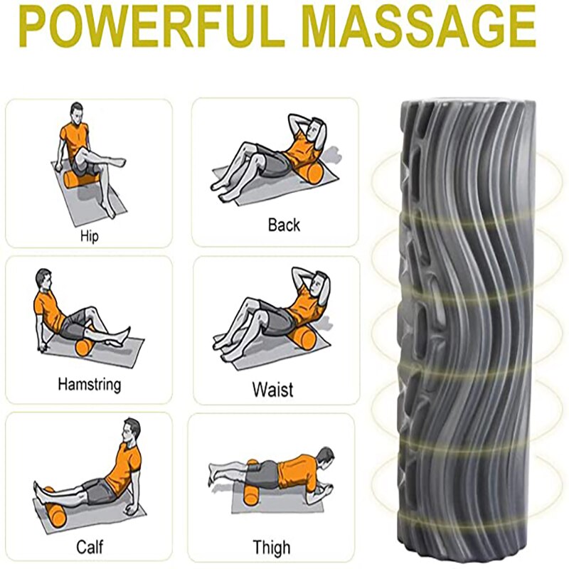 Electric Vibration Massage Foam Roller Yoga Column... Grandado