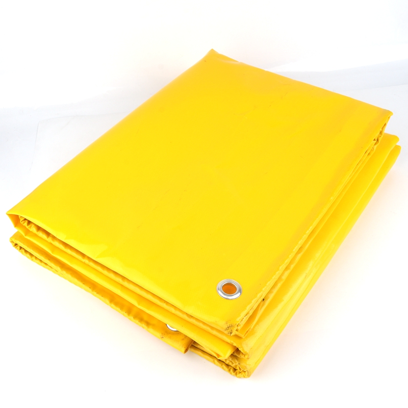 0.5mm Thicken Yellow PVC Tarpaulin Flame Retardant Rainproof Tarp Garden Plant Balcony Cover Anti-flaming Cloth Forest Fireproof