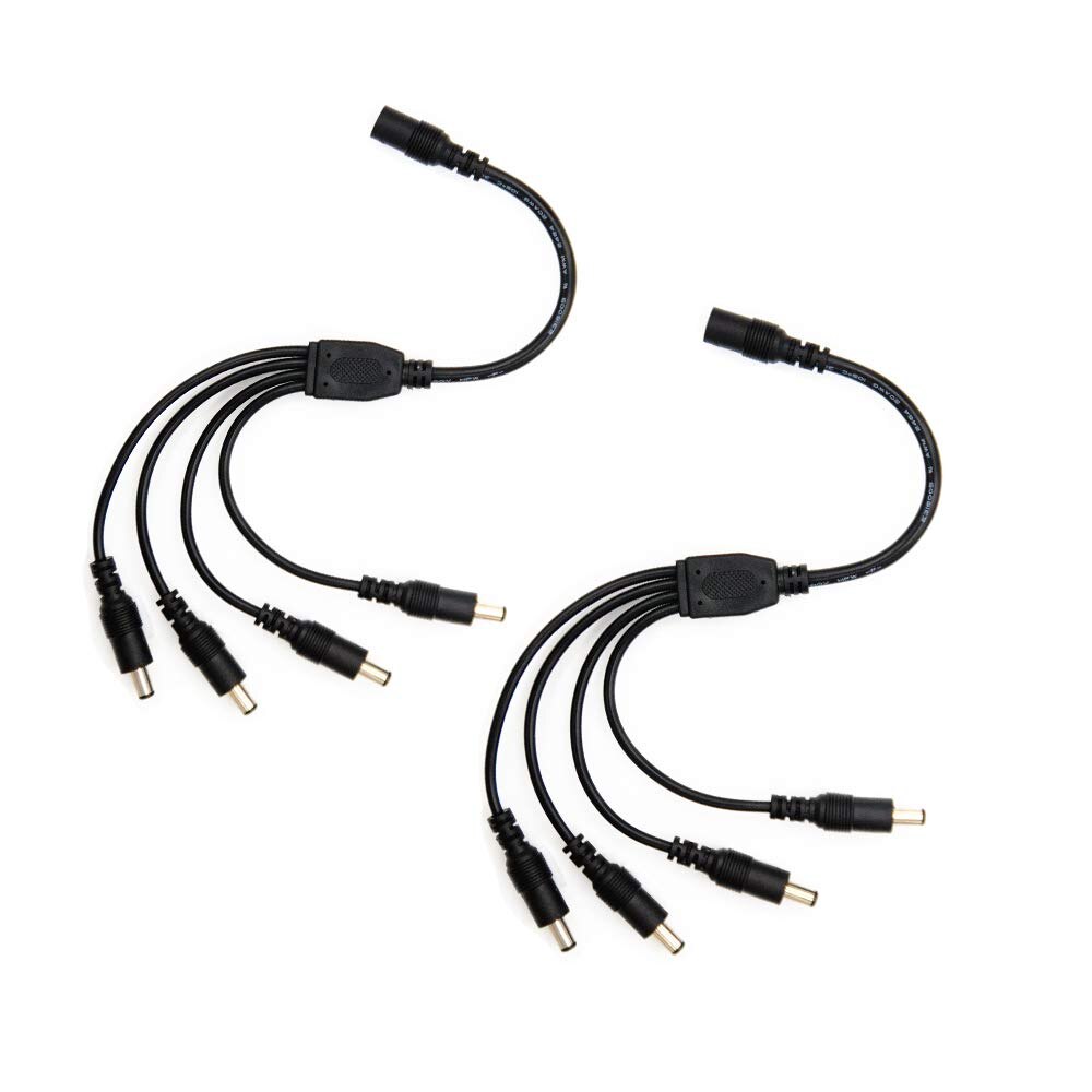 Dc strømsplitter cctv kabel 1 to 2/3/4/5/8 hunn til hann plugg dc strøm splitter adapter for cctv kamera kabel splitter kabel