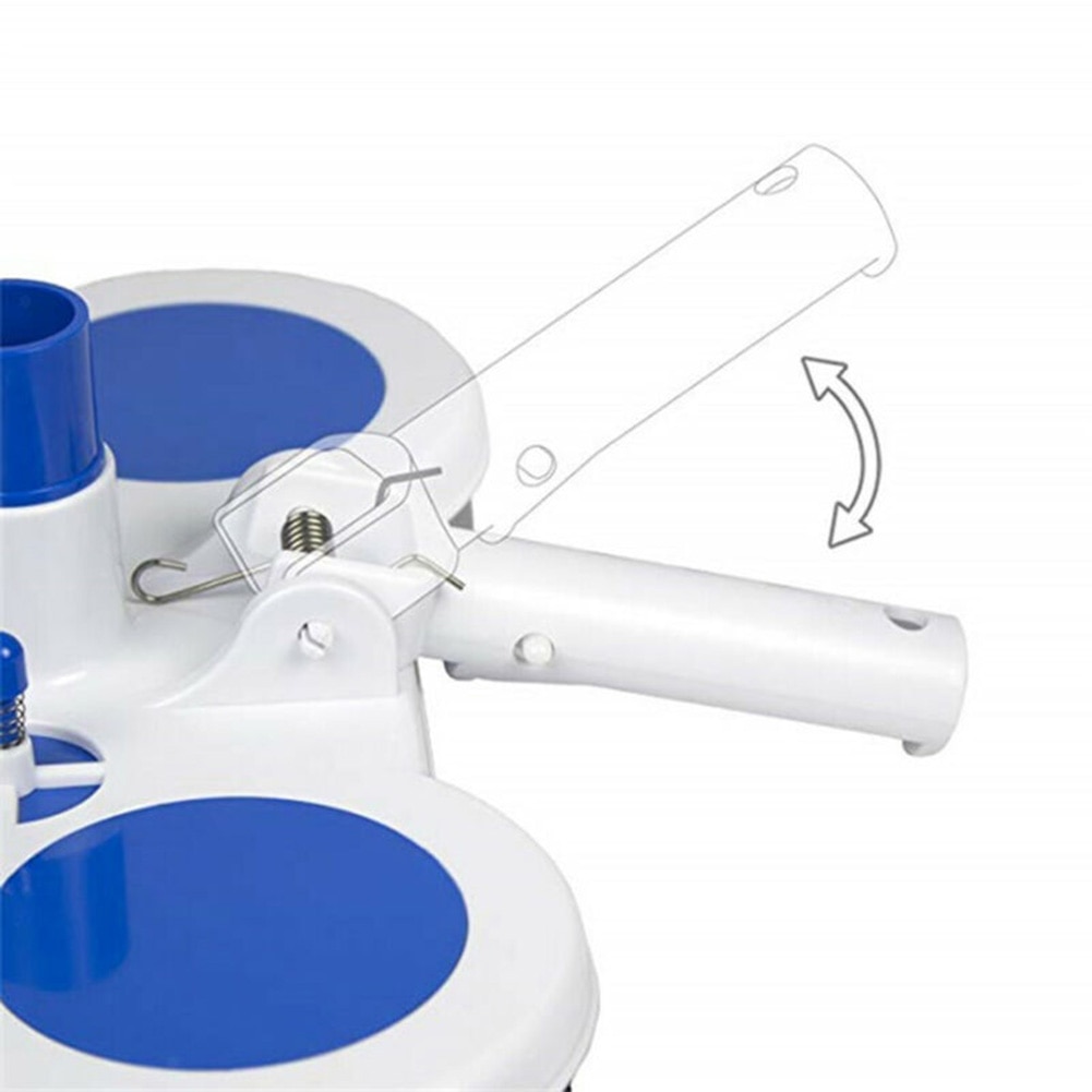 Tête d'aspiration piscine bleu + blanc tête d'aspirateur piscine aspirateur brosse de nettoyage tête d'aspiration piscine aspiration