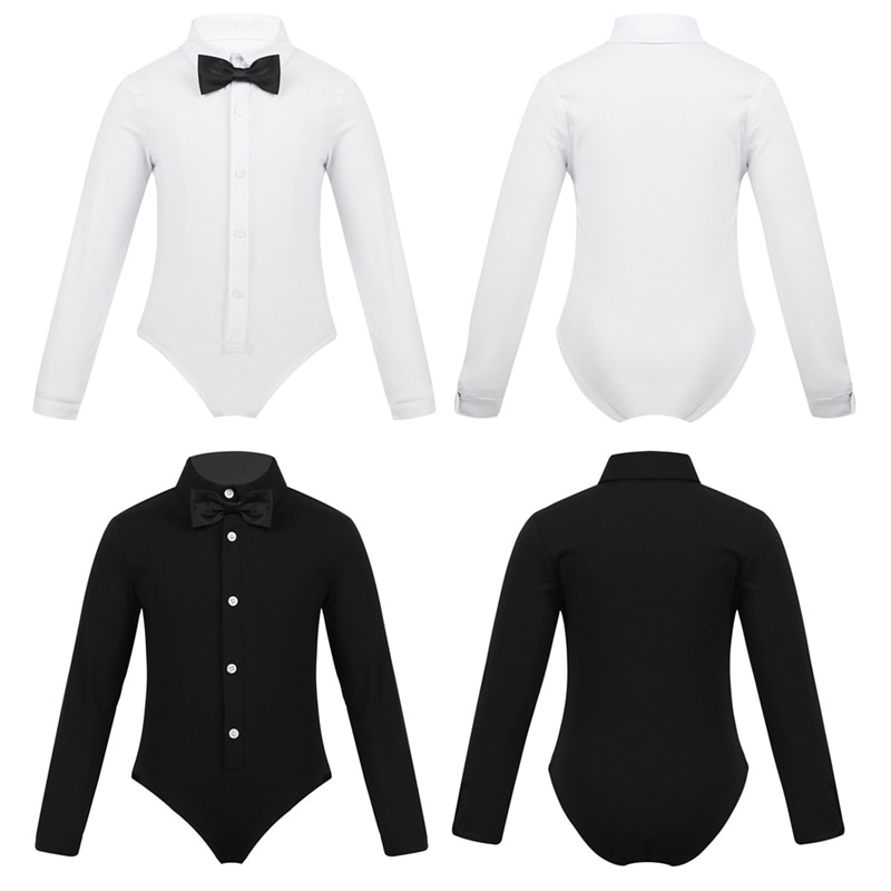 Latein tanzen Wettbewerb Kostümich freundlicher Lange Ärmel Revers Bowtie Jungen Latein Ballsaal tanzen Kleid Anzug Bühne Leistung Kleidung