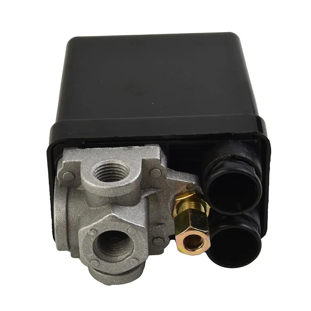 Zware luchtcompressor drukschakelaar regelklep vervangende onderdelen 4-poorts 1/4 "220-240V accessoires voor luchtgereedschap