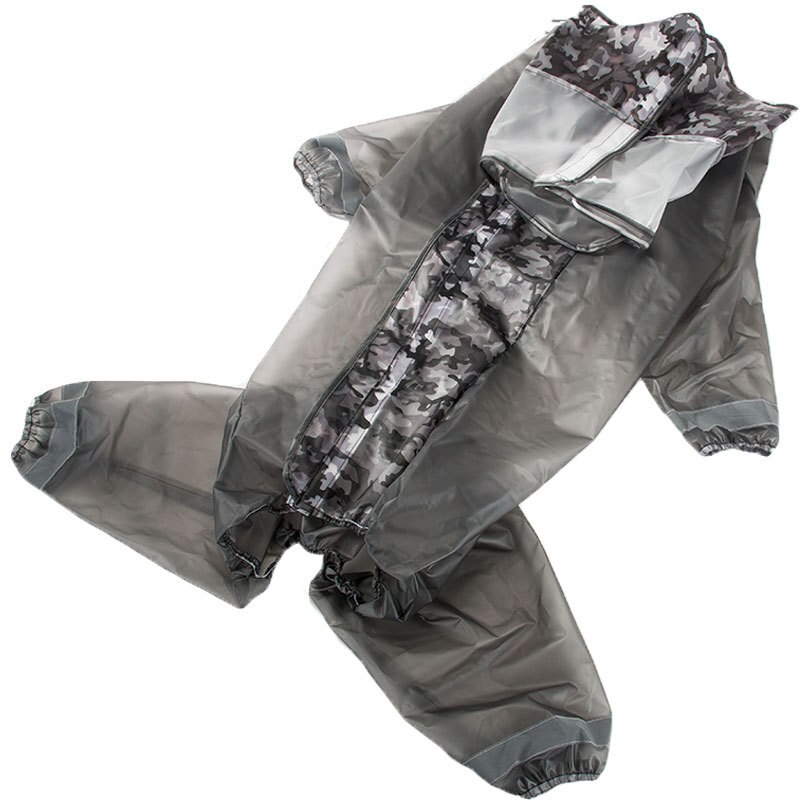 Stor hund regnfrakk firbeint vanntett all inclusive golden retriever hundetøy kjæledyr shiba inu samoyed stor hund labrador