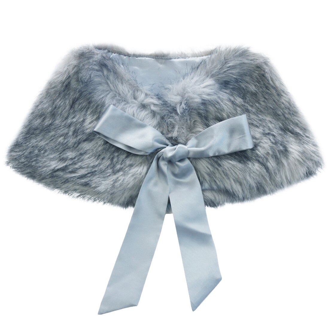 Autunno inverno bambini ragazze pelliccia sintetica Bolero coprispalle giacca bambini festa Flowe abiti da ragazza avvolgere scialle mantello mantello principessa