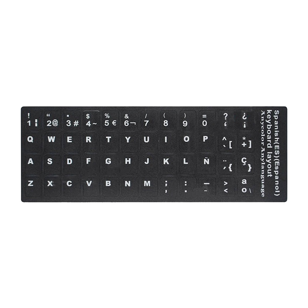 Computer Letters Keyboard Sticker Russian Spanish Arabic Italian German French Portuguese Keyboard Stickers for Computer