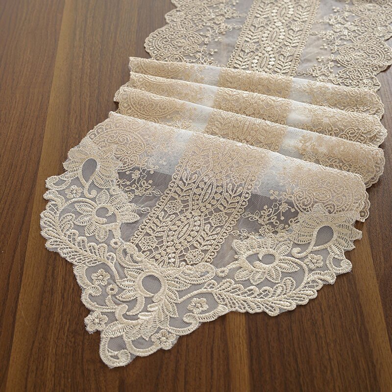 Korean table runner dressing table cover cloth rectangular lace shoe cabinet computer desk dressing table European dressing tabl