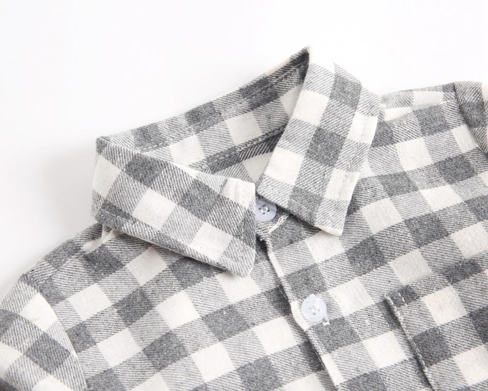 Baby Boy Baby Kleding Herfst En Winter Baby Romper Plaid Baby Boy Romper Lange Mouw