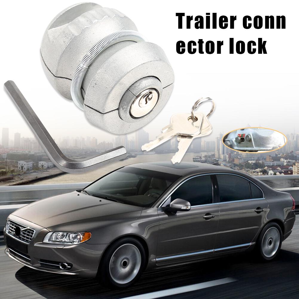 Anti-Theft Trailer Parts Hitch Lock Excellent Durable Zinc Alloy Process Ball Lock Coupling Tow Caravan 65x50x50mm