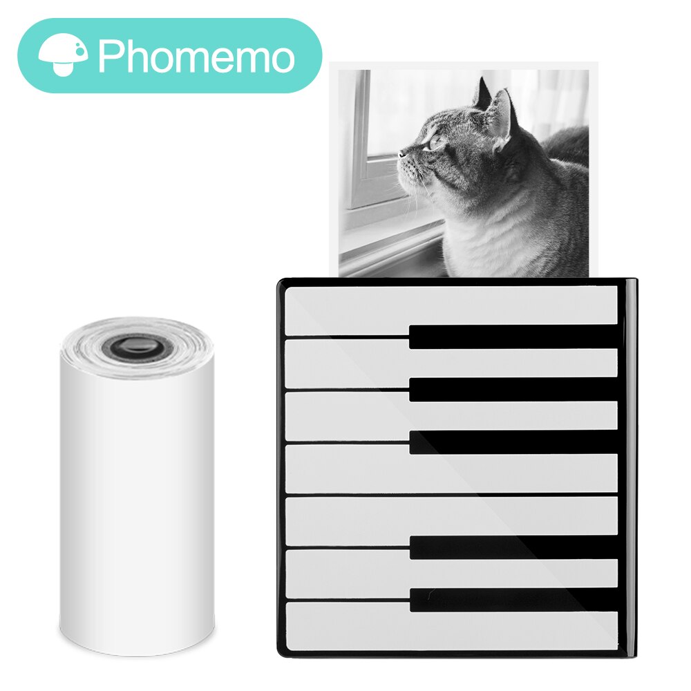 Phomemo M02 Thermal Portable Printer Wirelessly BT 203dpi Photo Label Memo Wrong Question Printing with USB Cable Imprimante: M02-PI