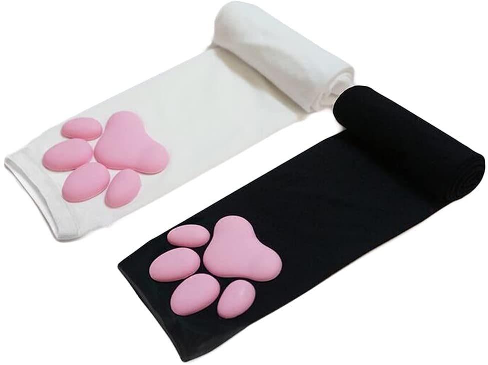 Gants patte de chat 3D en Silicone, mitaines sans doigts pour chaton mignon, gants pour femmes et filles, manches de Cosplay d&#39;halloween, Protection UV contre le soleil