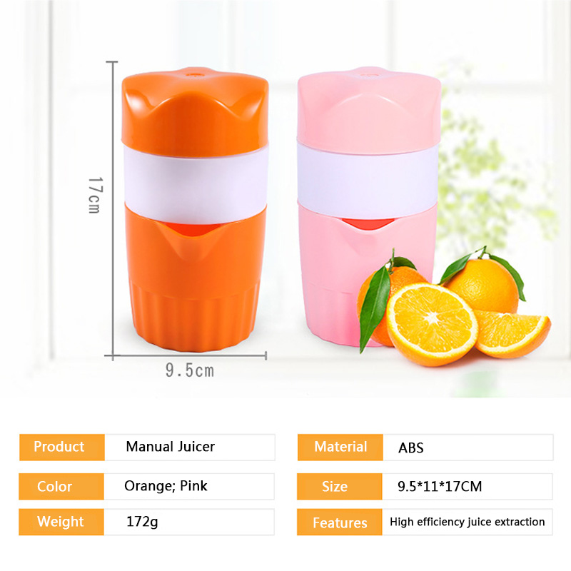 Portable Manual Juicer Cup For Citrus Orange Lemon Fruit Squeezer Child Healthy Life Potable 100% Original Juicer Machine