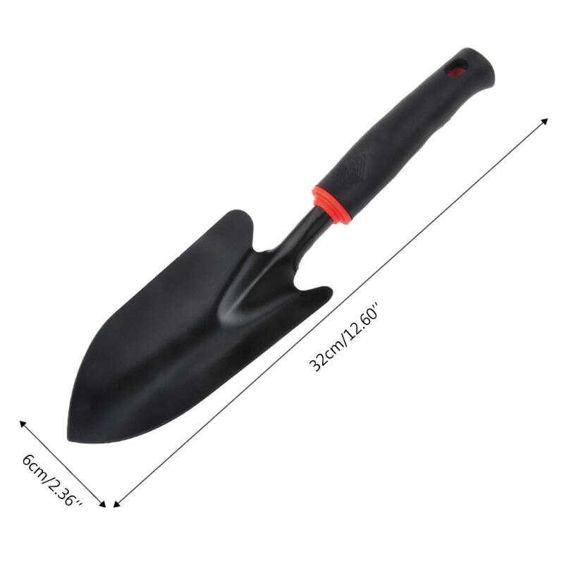 Portable Black Garden Weeder Shovel Spade Multipurpose Tough Carbon Steel Tool X4YE