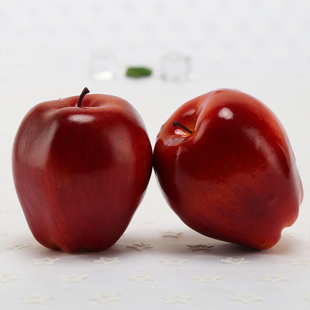 5/10 Pcs Simulation Apple Delicious Artificial Red Delicious Apple Fruit Display for Kitchen Home Foods Decor Home Party Decor