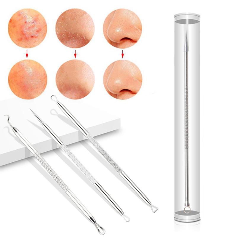Roestvrijstalen mee-eter verwijderaar acne clip poriënreiniger gezichtsreinigingstool mee-eter en puistjes verwijderaar huidverzorgingstool