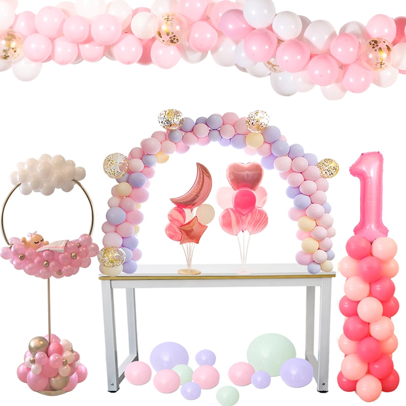 Ballon rond support ballons couronne anneau pour fête d'anniversaire décor fête enfants faveurs bébé douche fournitures décoration de mariage