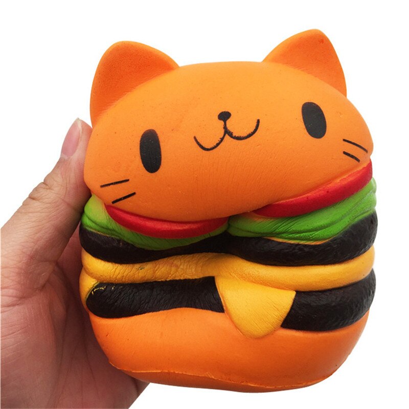 Super Cute Popcorn Cake Hamburger Squishy Unicorn Milk Slow Rising Squeeze Toy Scented Stress Relief for Kid Fun Toy: 10x8cm