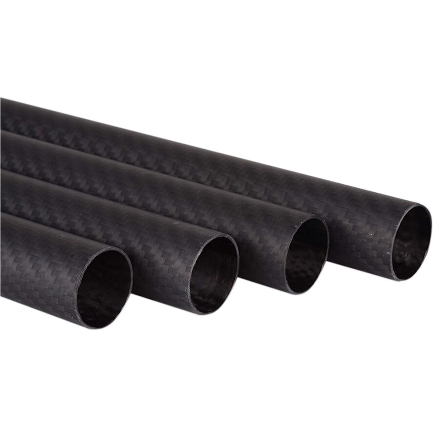 1pcs 3K Carbon Fiber tube pipe Length 500mm OD 8*6 8*10 12*10 16*14 20*18 22*20 25*23 30*28 mm 18*20*500 Matte for RC diy part