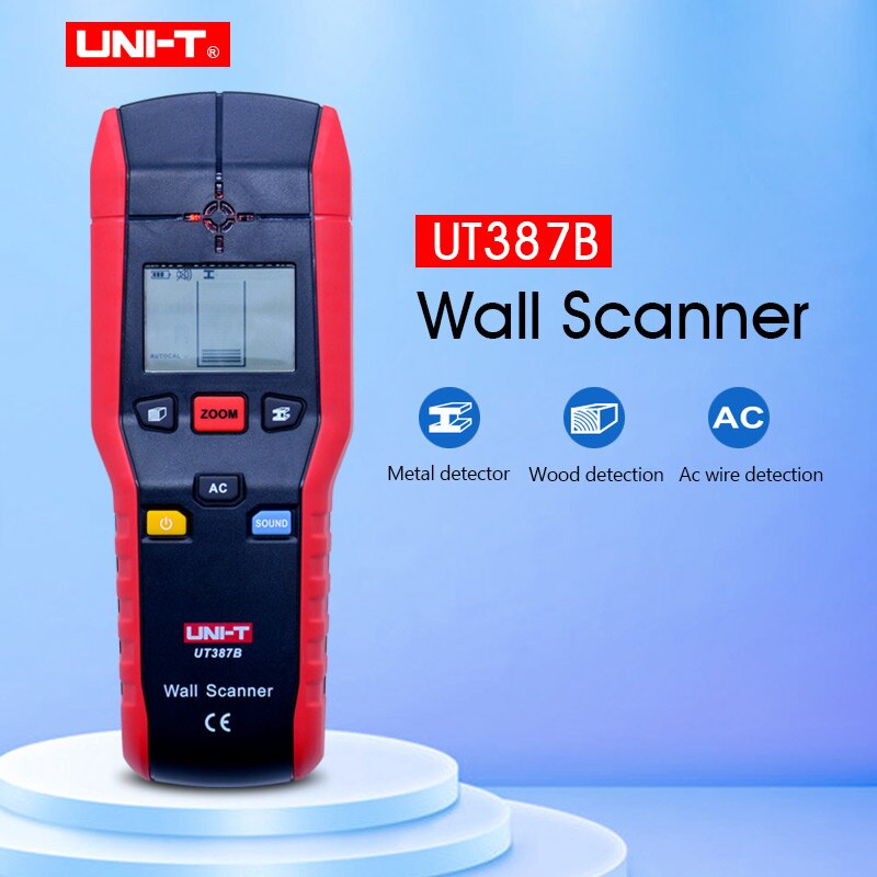 UNI-T UT387B Digital Wall Scanner detector AC wire Metal dedector wood testing 80mm 100% brand