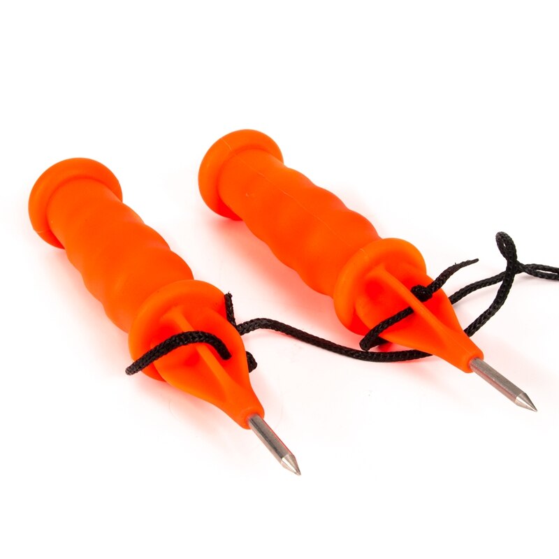 Winter Ice Fishing Pick Chisel Portable Outdoor Life-Saving Handheld Spikes With Lanyard Fishing Tackle Fishing Tool