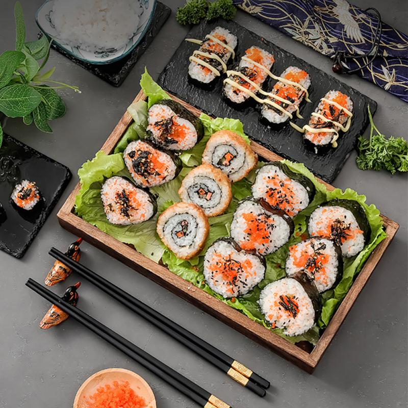 10Pcs/Set DIY Sushi Maker Equipment Kit Japanese Rice Ball Roller Cake Roll Making Multifunctional Mould Tools Kitchen Gagdets
