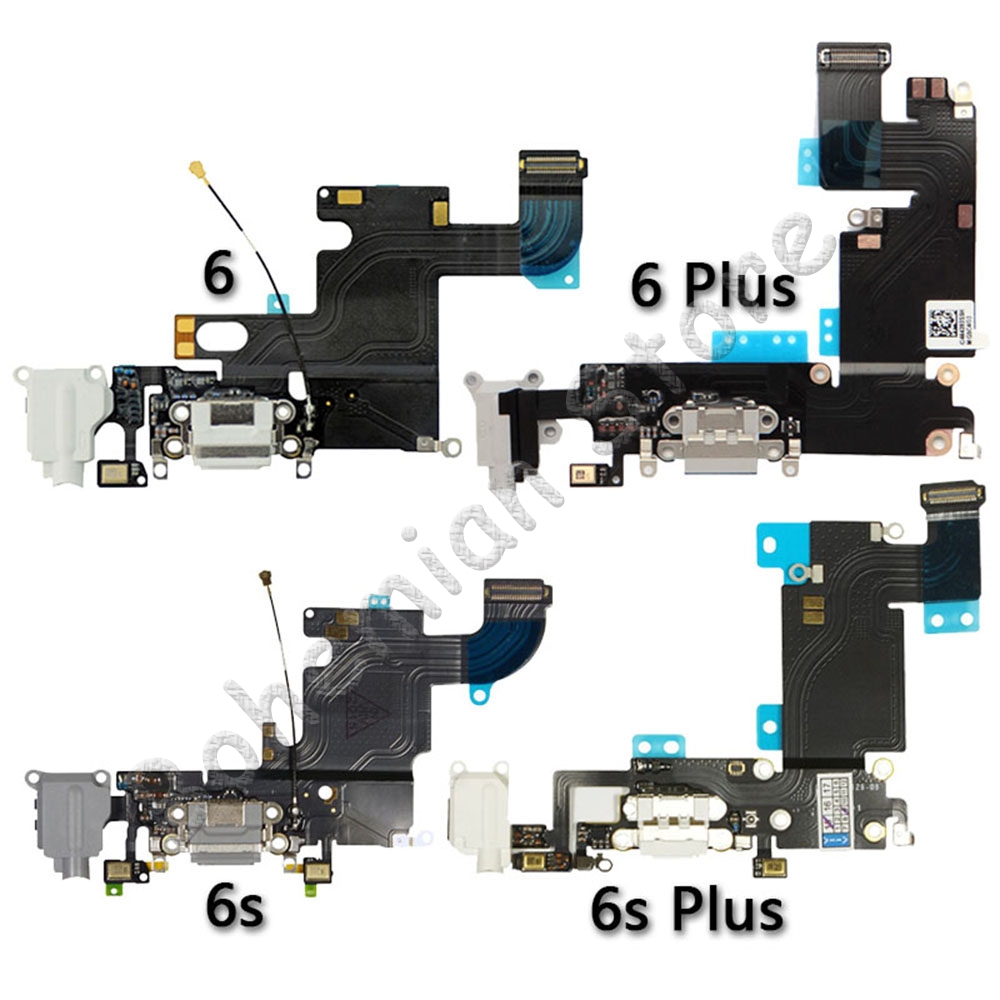 Usb port dock oplader flex til iphone 6 6s plus 7 5 5s se dock ladestik med mikrofon mobiltelefon flex kabel