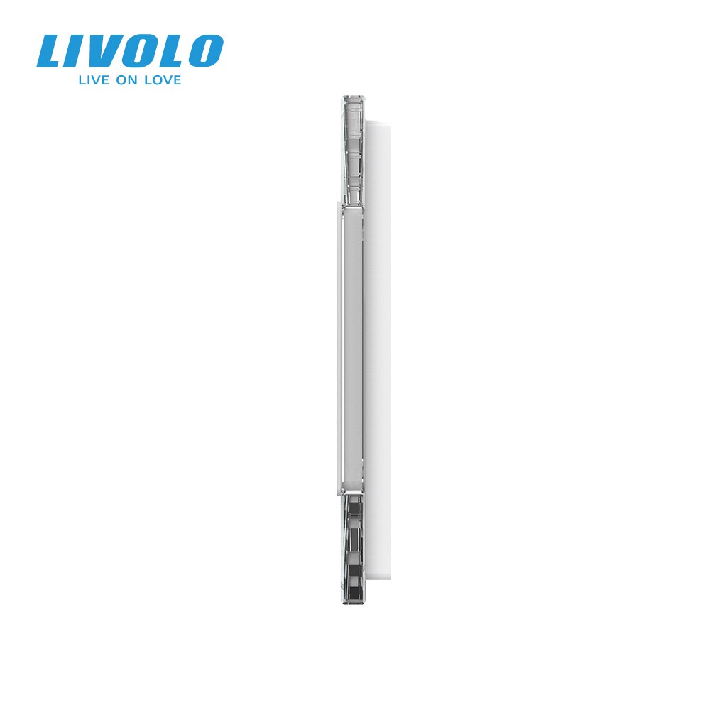 Livolo Eu Standaard Luxe 3 Kleuren Crystal Glass Switch Panel, 364Mm * 80Mm,, vijfvoudig Glass Panel Voor Muur Socket C7-5SR-11