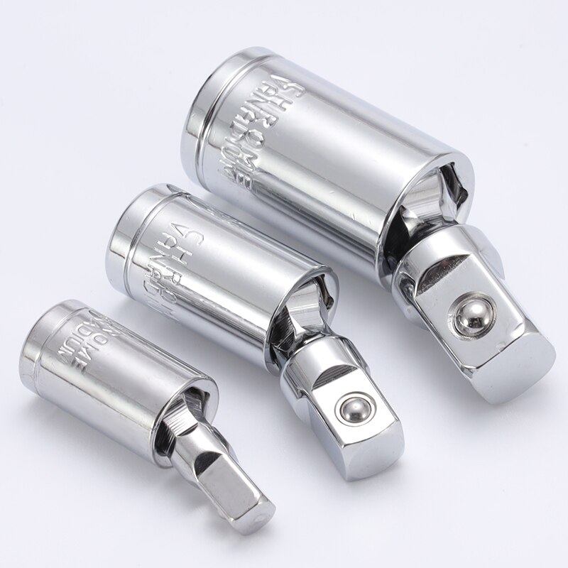 Universal Joint Ratchet Angle Extension Bar Socket Adapter 1/4 "3/8" 1/2 " Manual And Pneumatic Folding Adapter Socket Tools