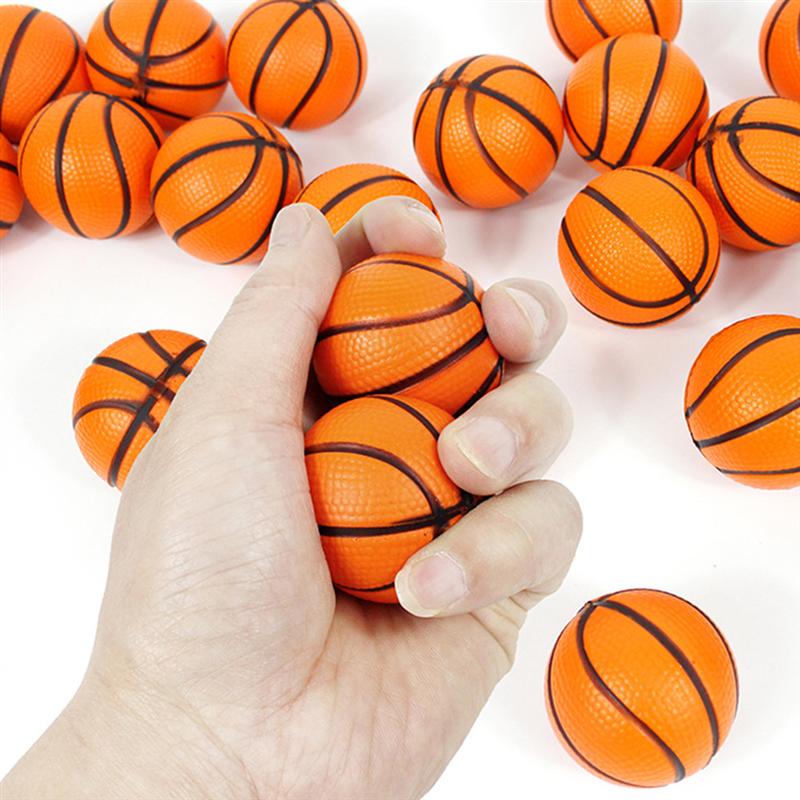 20 pcs 4 cm mini sponge basketball toy pu stress relief ball child sensory toy theme party toy child indoor and outdoor toy