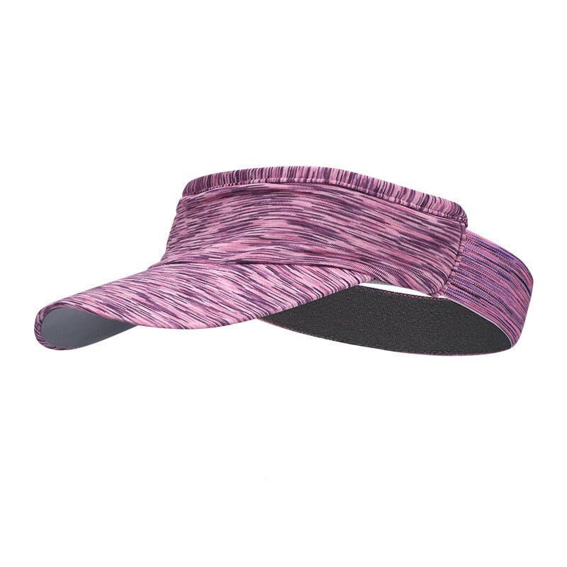 Quick dry cap tomme topp hatter sommer solkrem utendørs sports lue anti uv visir cap menn kvinner for utendørs camping fotturer fiske: Lilla