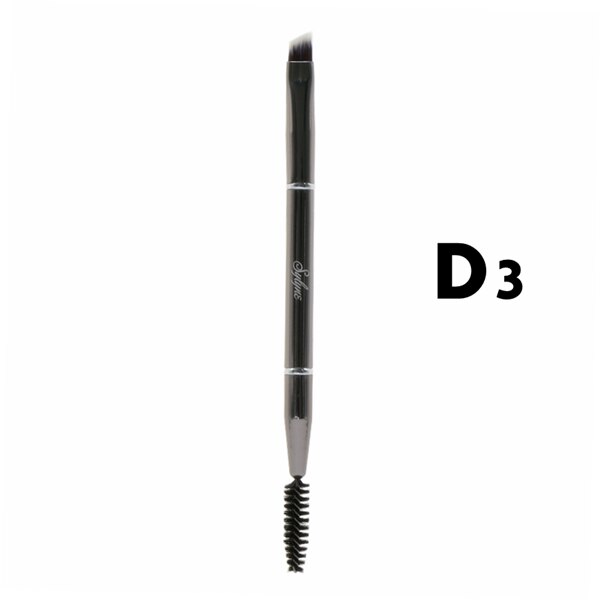 Sylyne makeup penslar 100%  metall dubbeländade blending ögonskugga ögonbryn ögon concealer make up borstar hållare.: 1pc d3