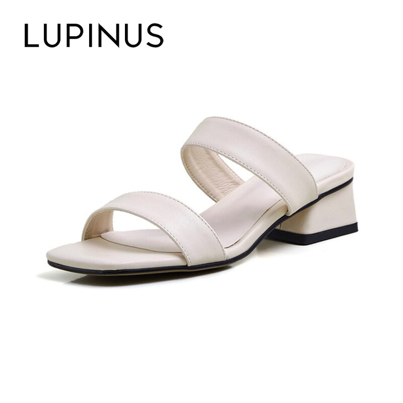 Vrouwen Hoge Hakken Sandalen Vierkante Neus Slingback Schoenen Vrouwen Outdoor Slipper Vrouwen Casual Sandaal Vrouwen