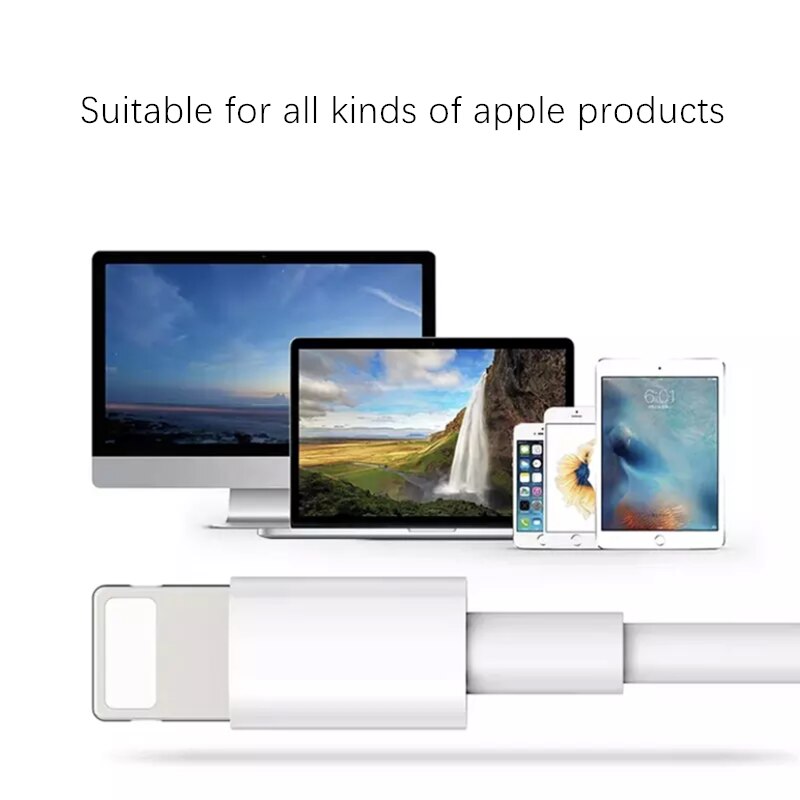 USB a Cavo di Illuminazione per il Cavo di iPhone XS MAX X XR 8 7 5 SE 5C 6 6S più per il Caricatore di iPhone Cavo di 1M