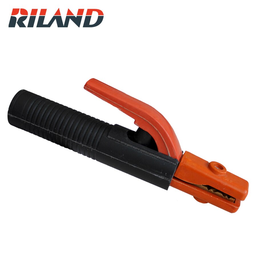 RILAND 300A Electrode Holder 2 Pieces Stick Welding Rod Copper Mini Cable Welding Clamps Stinger Clamp Tool Heat Resistant