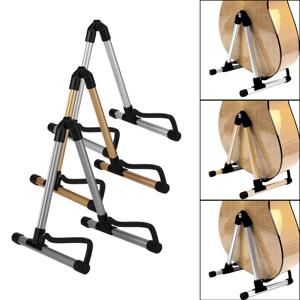 Sk20 legeret guitarstativ universal folde til akustiske elektriske guitarer guitar gulvstativ holder fremragende