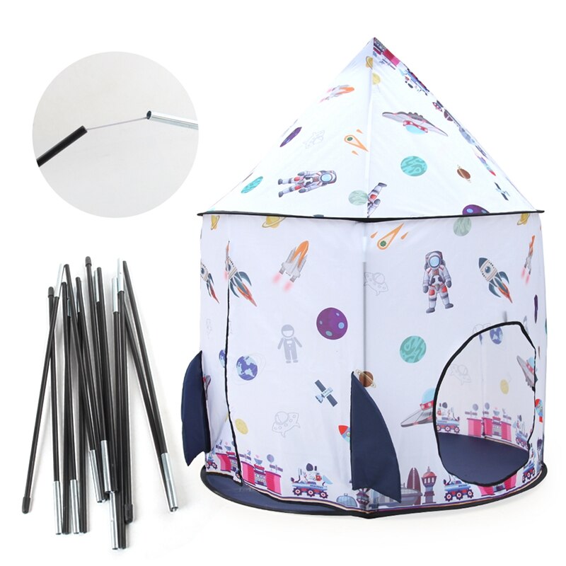 Kids Ruimte Play Tent, opvouwbare Baby Speelhuis Tent Bell Tent Opslag Carry Bag Voor Kinderen Indoor En Outdoor Play Tent