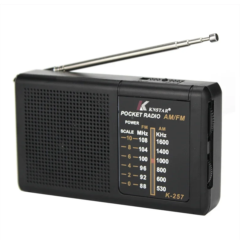 Portable Multi Functional Low Power Radio AM FM Mini Two Band Walkman Battery Outdoor Stereo Radio for Walking Hiking Camping: black
