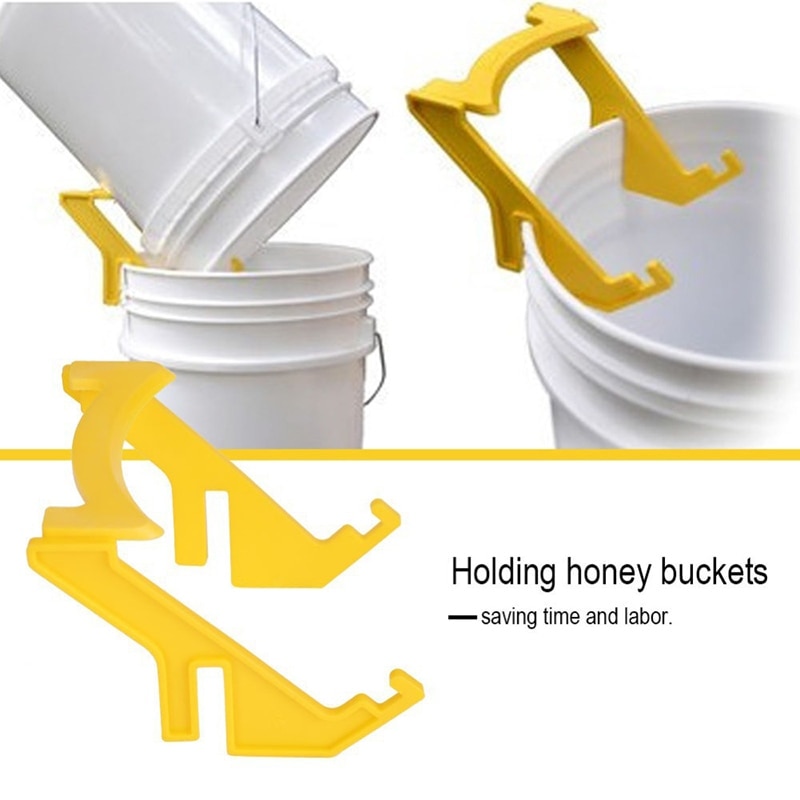 Plastic Bee Houder Honing Emmer Rack Frame Grip Houder Bijenteelt Imkers Tool Bee Houder Rack Tuinieren Gebruik Honing Stand: Default Title